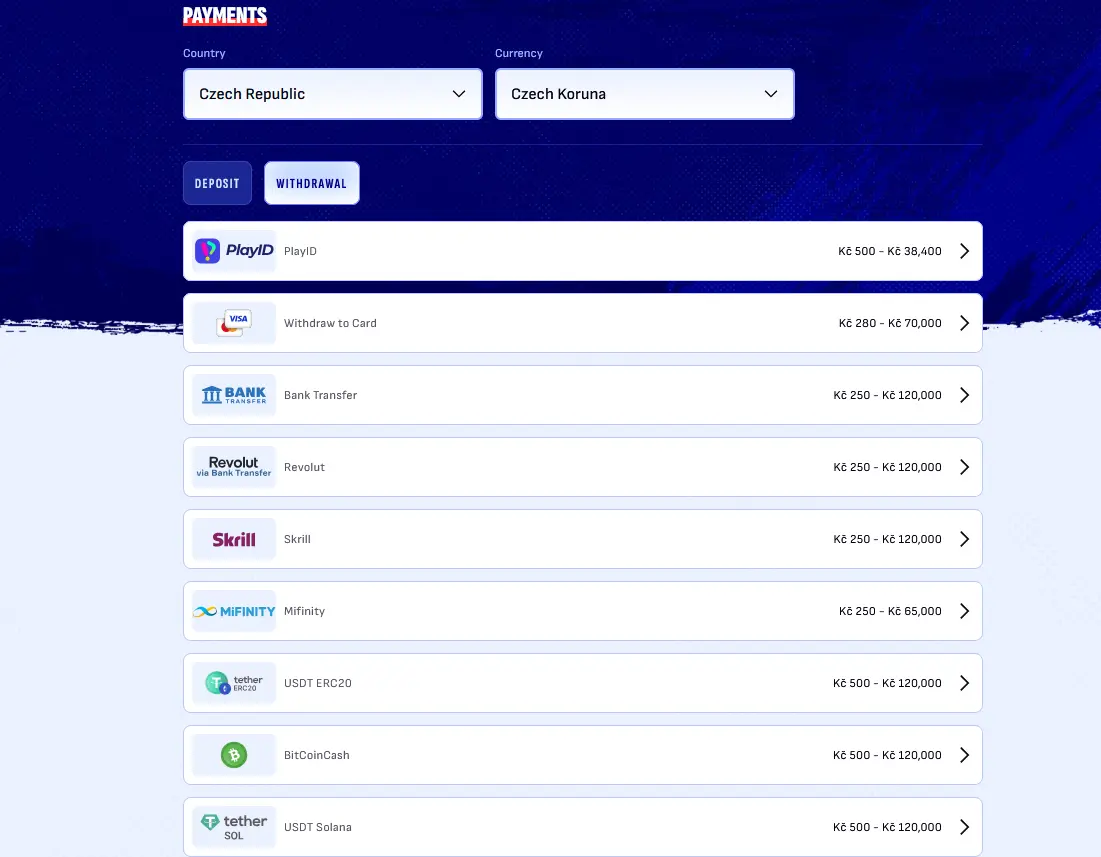 Přehled metod výběru výher v Bankonbet Casino